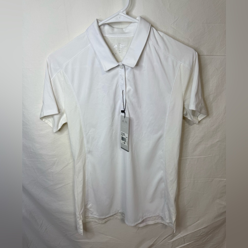 adidas White Men's Golf Polo Shirt